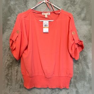 Coral Michael Kors blouse